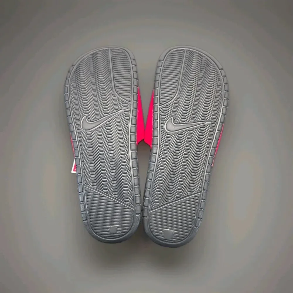 Nike Benassi JDI Just Do It Slides Sandals Slippers Red Black Size 12 343880-605